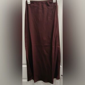 A New Day Women’s Slip Skirt Burgundy Elastic Waist NWT